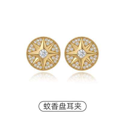 琺瑯愛心免耳洞耳夾－細節特寫55｜https://igowo.tw/