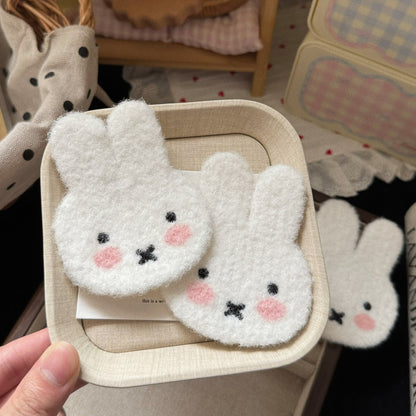 白色兔子髮夾－商品主圖｜https://igowo.tw/