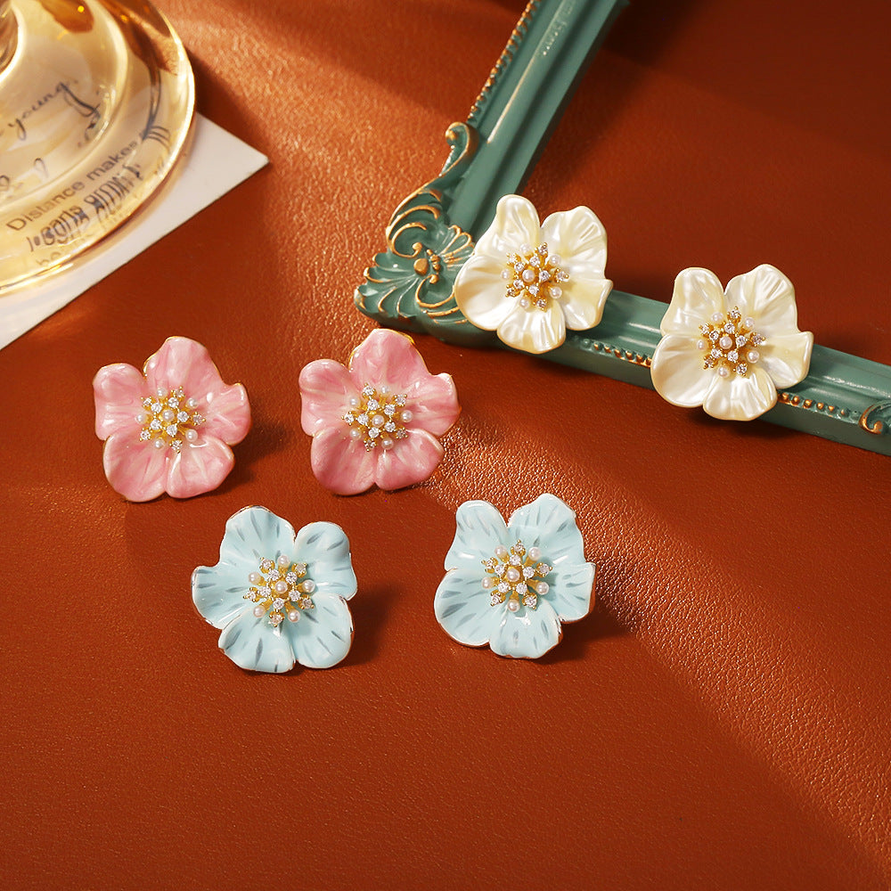 繽紛花朵耳釘－商品主圖｜https://igowo.tw/