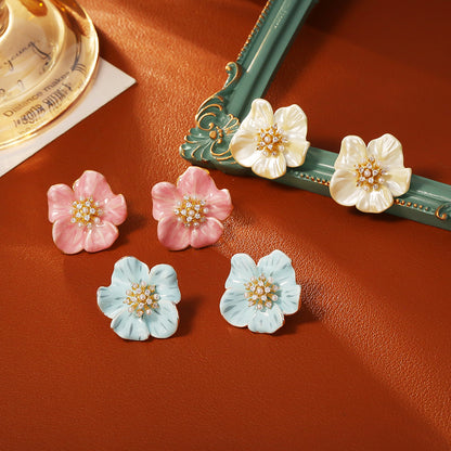 繽紛花朵耳釘－商品主圖｜https://igowo.tw/