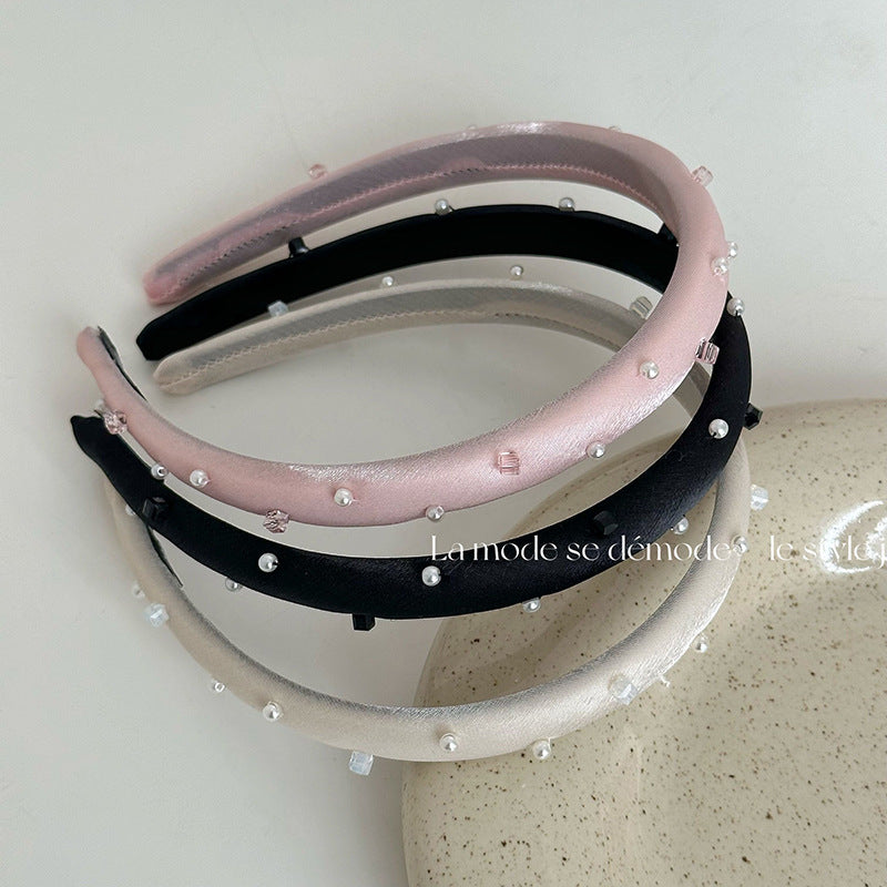 珍珠立體髮箍－商品主圖｜https://igowo.tw/