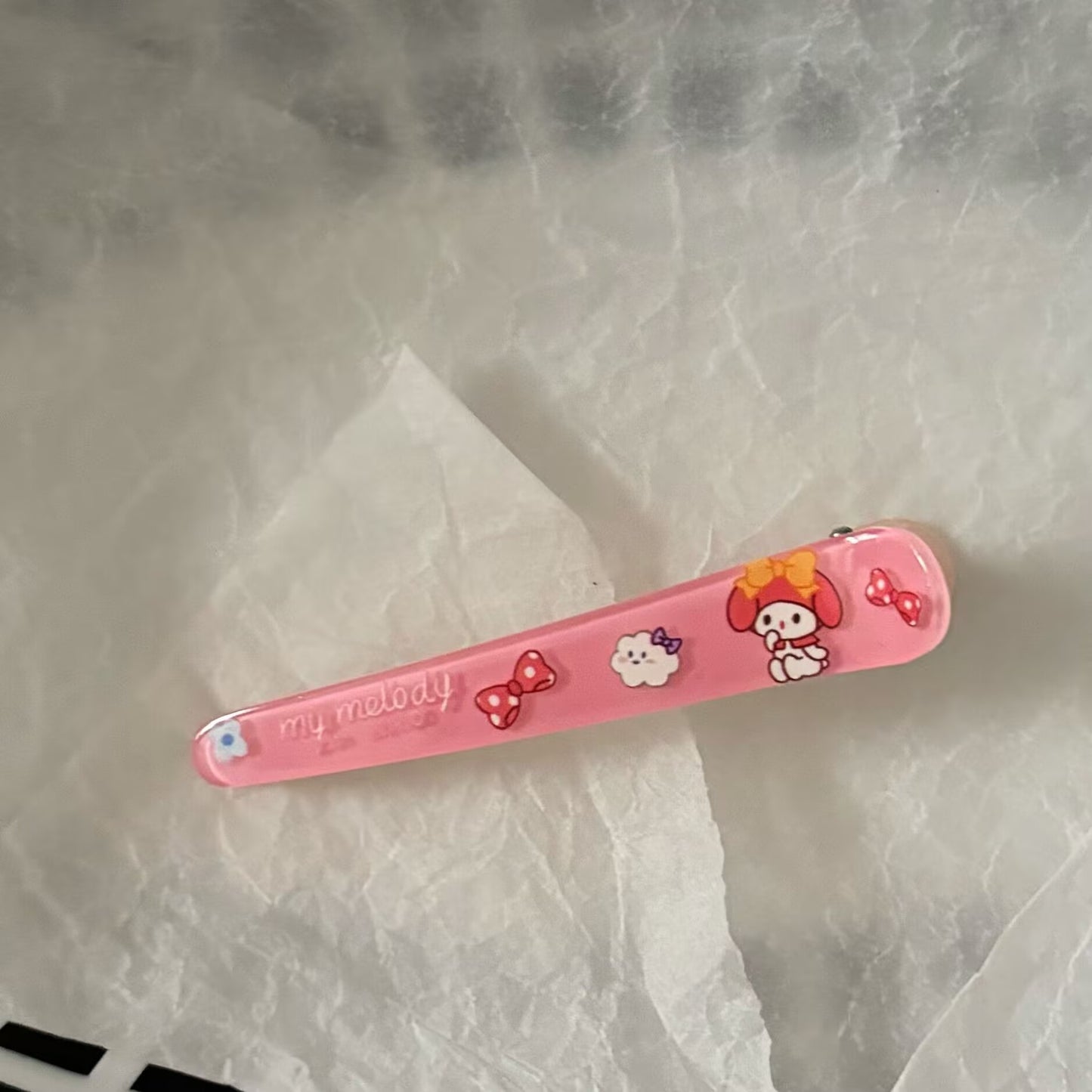 粉色簡約髮夾