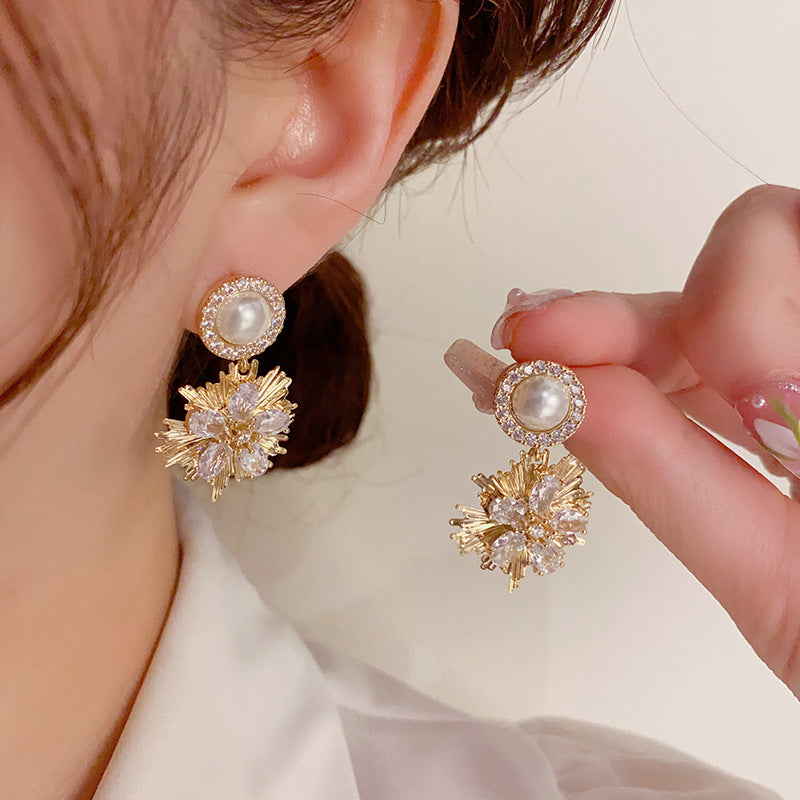 鋯石金屬耳墜－商品主圖｜https://igowo.tw/