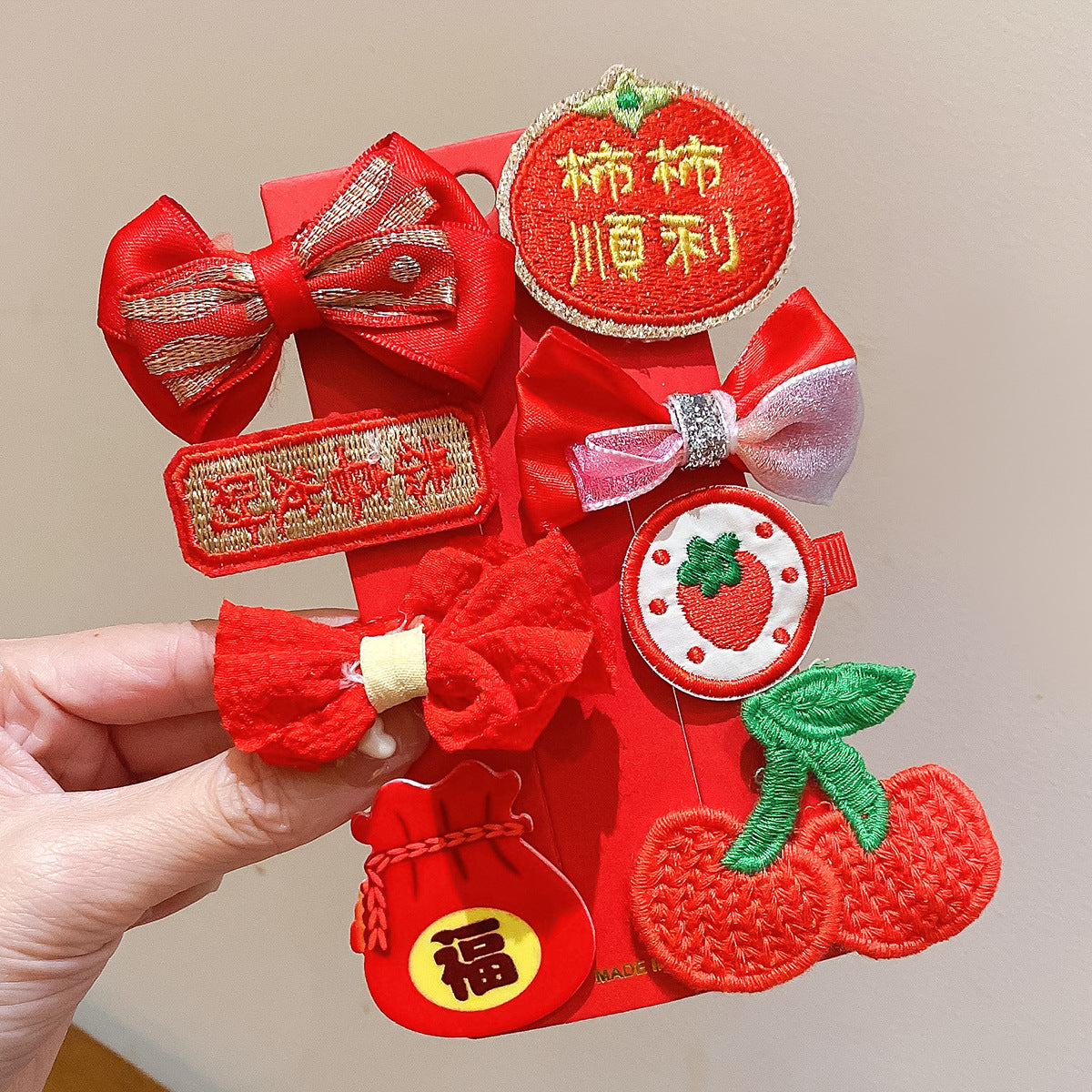 絨面蝴蝶結復古髮夾－細節特寫26｜https://igowo.tw/