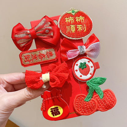 絨面蝴蝶結復古髮夾－細節特寫26｜https://igowo.tw/