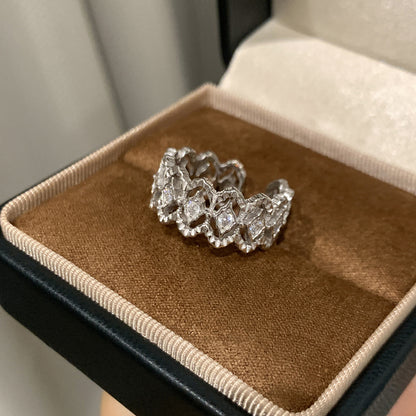 鑲鑽可調式戒指