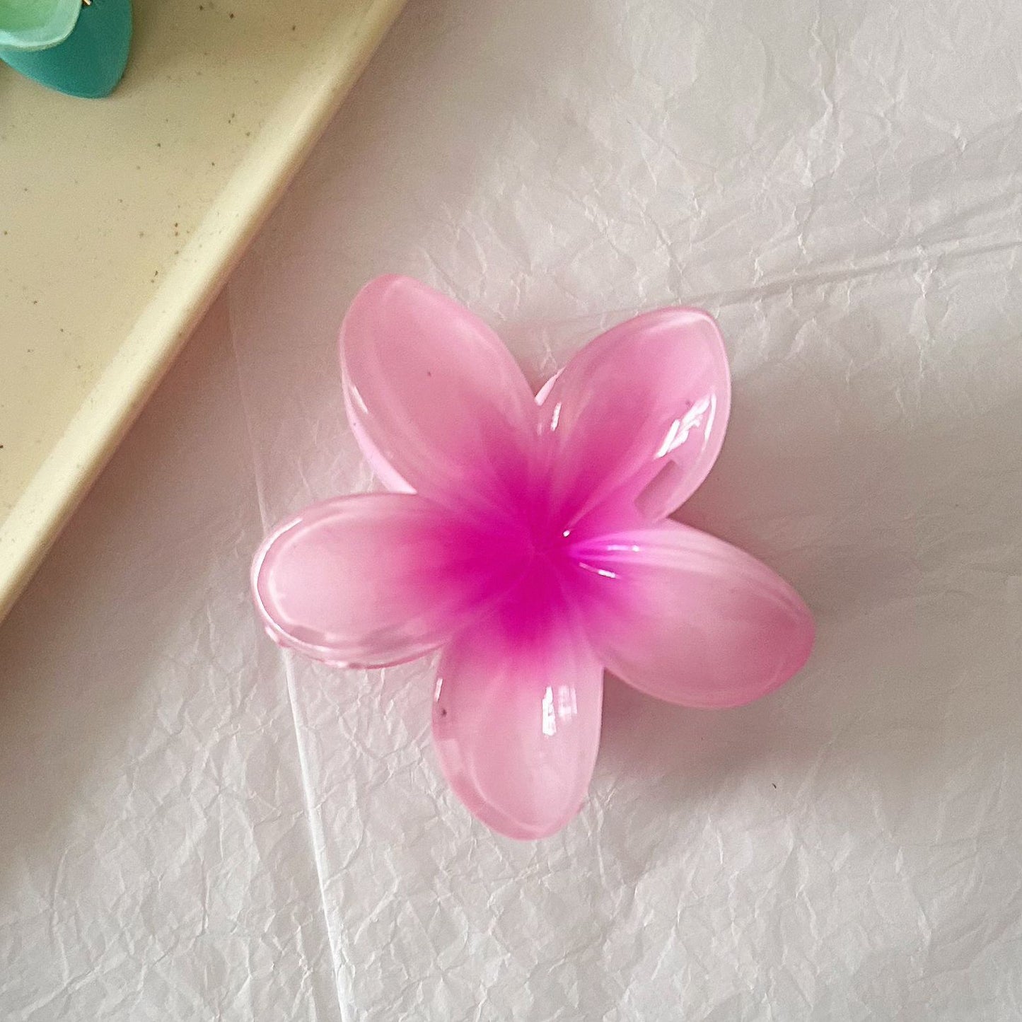 繽紛花朵鯊魚夾