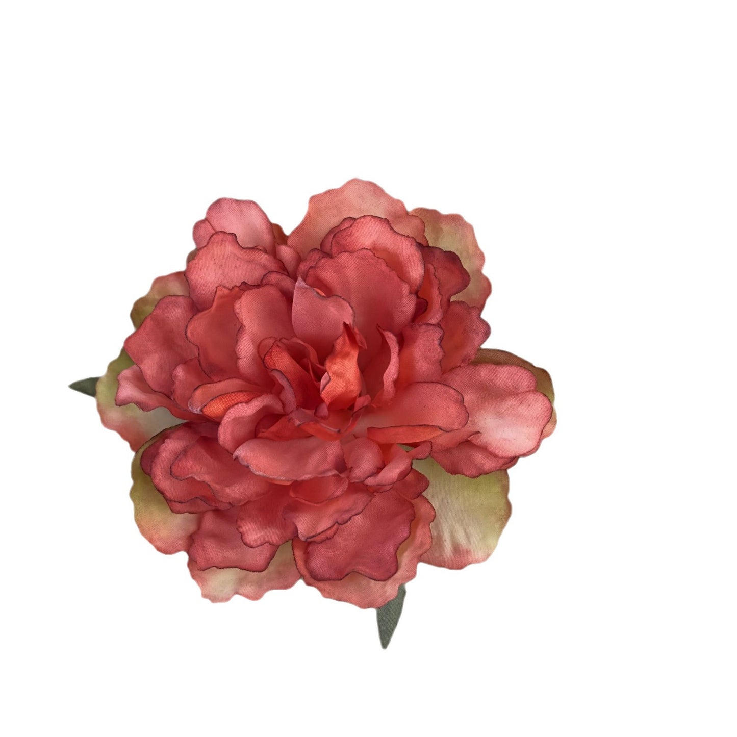 粉色花朵髮夾－紅色款細節｜https://igowo.tw/