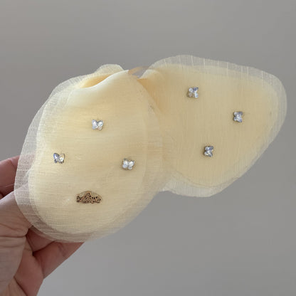 網紗蝴蝶復古鯊魚夾