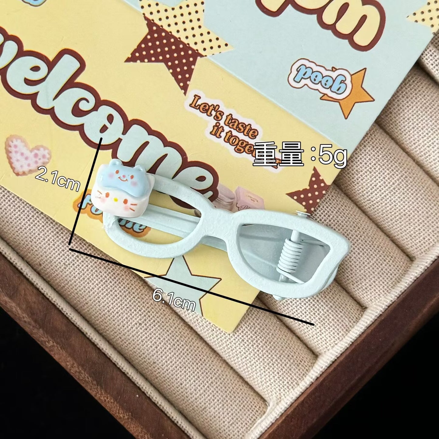 貓咪簡約髮夾