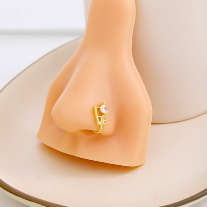 愛心花朵鑲鑽簡約飾品－細節特寫2｜https://igowo.tw/