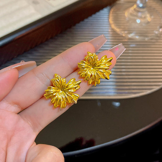 花朵兩用立體耳環－商品主圖｜https://igowo.tw/