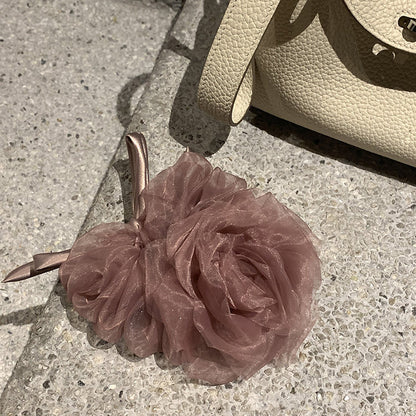 網紗花朵髮圈