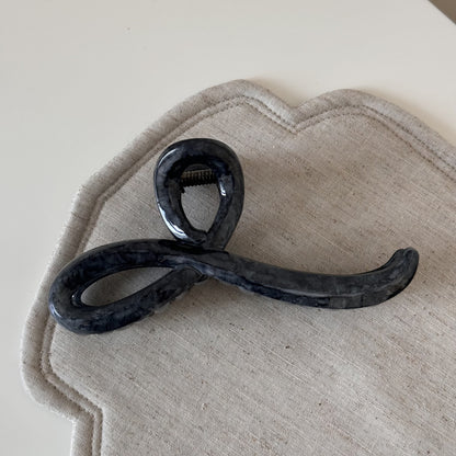 灰色大理石紋髮夾