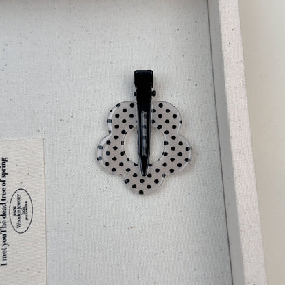波點蝴蝶髮夾