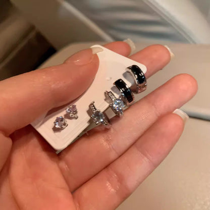 小巧簡約耳釘套組－彩色款細節｜https://igowo.tw/