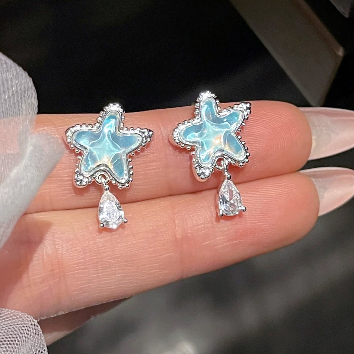海星簡約耳釘－商品主圖｜https://igowo.tw/