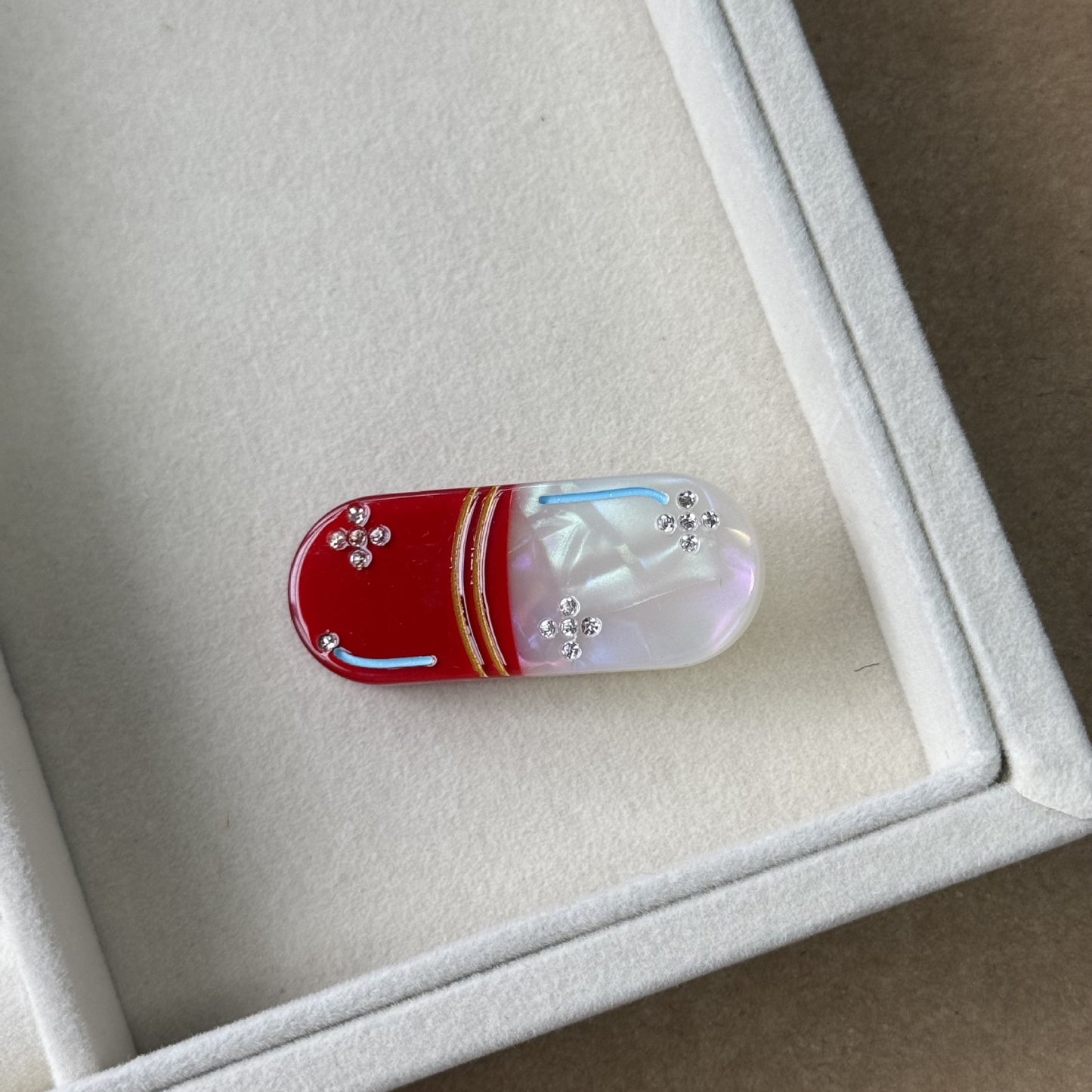 醋酸板材鑲鑽復古髮夾