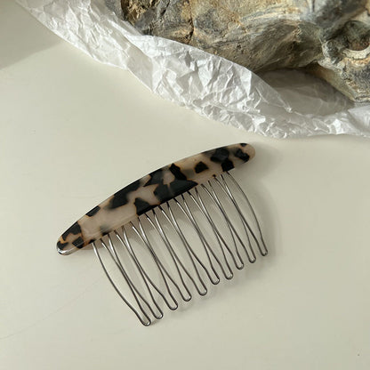 格紋大理石紋簡約髮夾