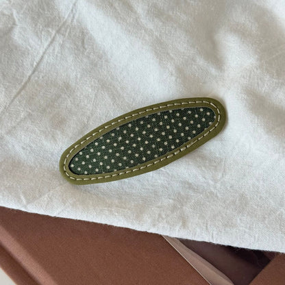 布面三角形復古髮夾
