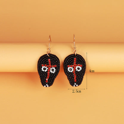 蝙蝠手工耳環