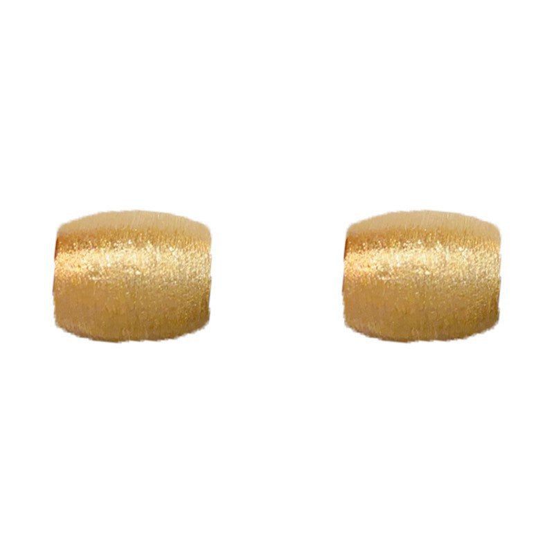 金屬拉絲復古耳環－細節特寫3｜https://igowo.tw/