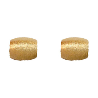 金屬拉絲復古耳環－細節特寫3｜https://igowo.tw/