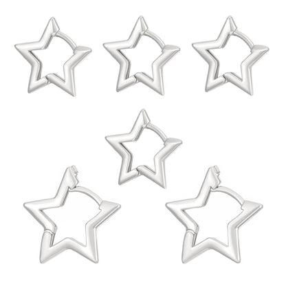金色星星簡約耳扣－細節特寫7｜https://igowo.tw/