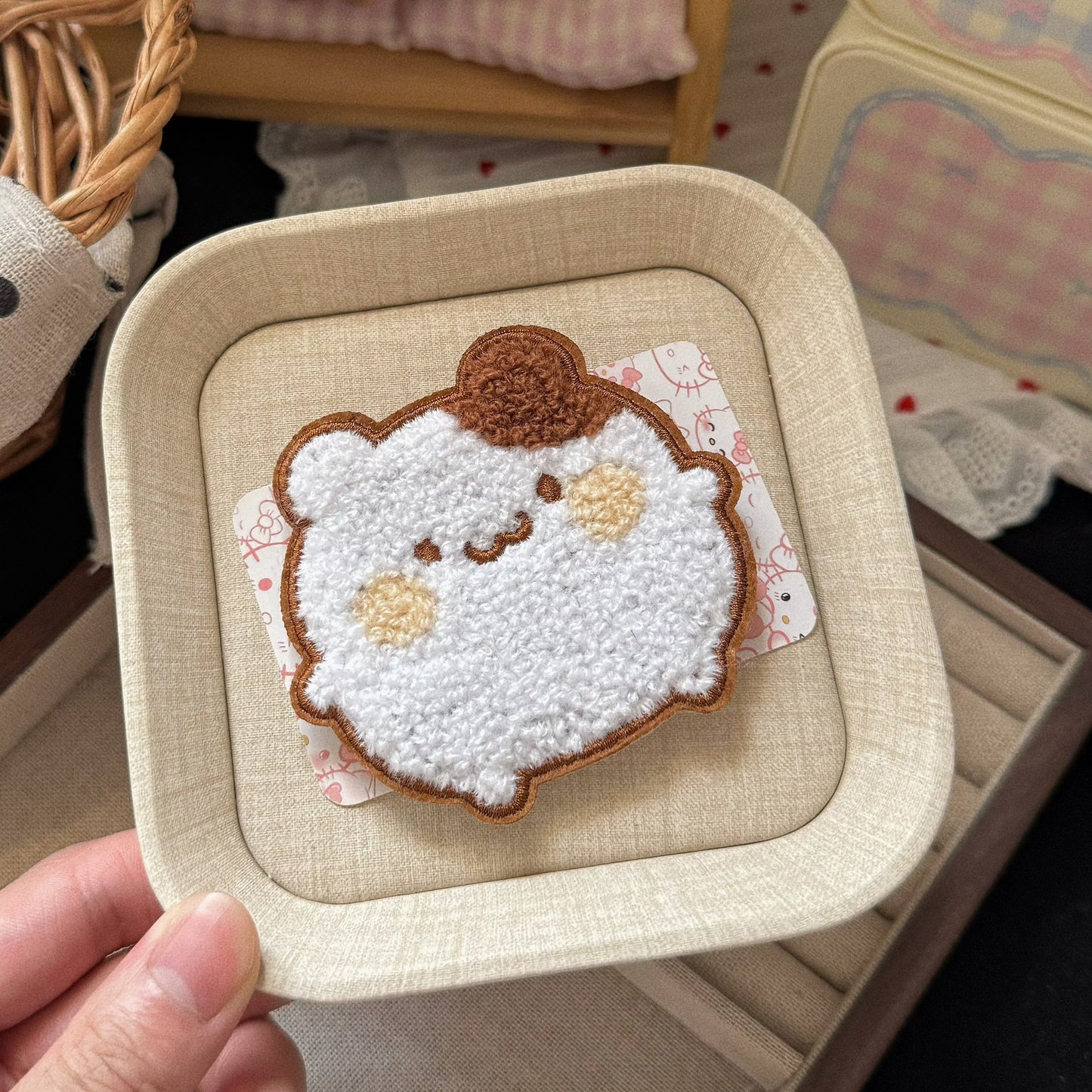 黃色小狗卡通髮夾