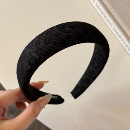 棕色豹紋髮箍