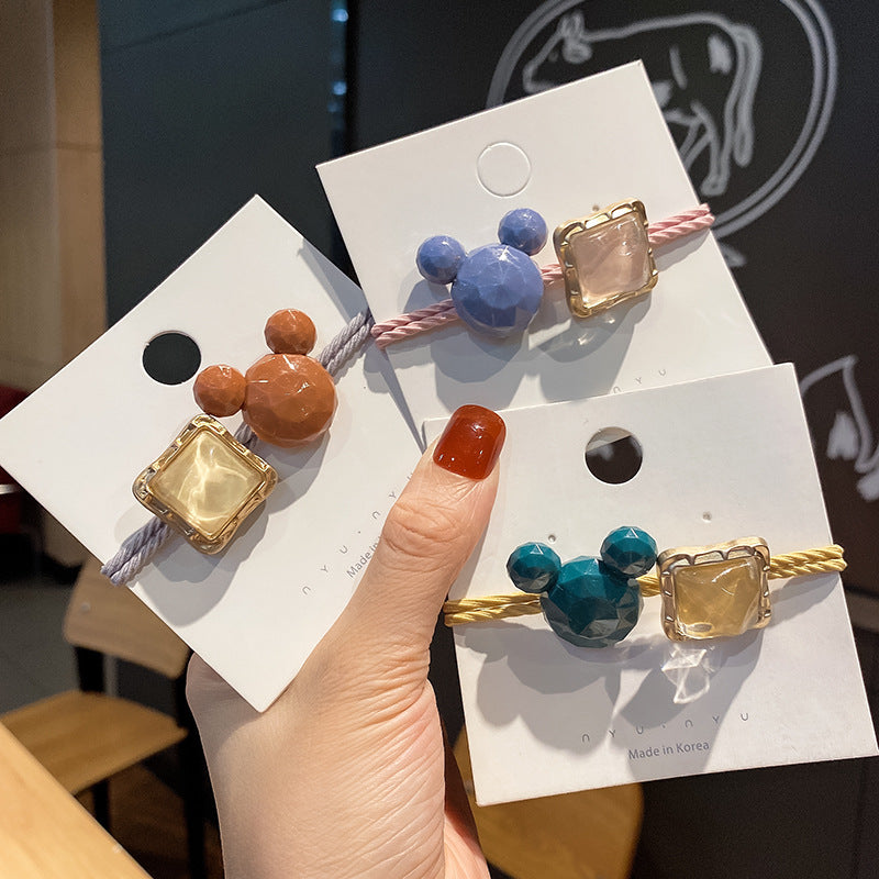 透明方形簡約髮圈－商品主圖｜https://igowo.tw/