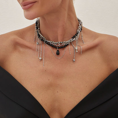 玻璃愛心墜飾項鍊