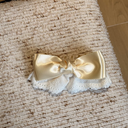蕾絲蝴蝶結髮夾