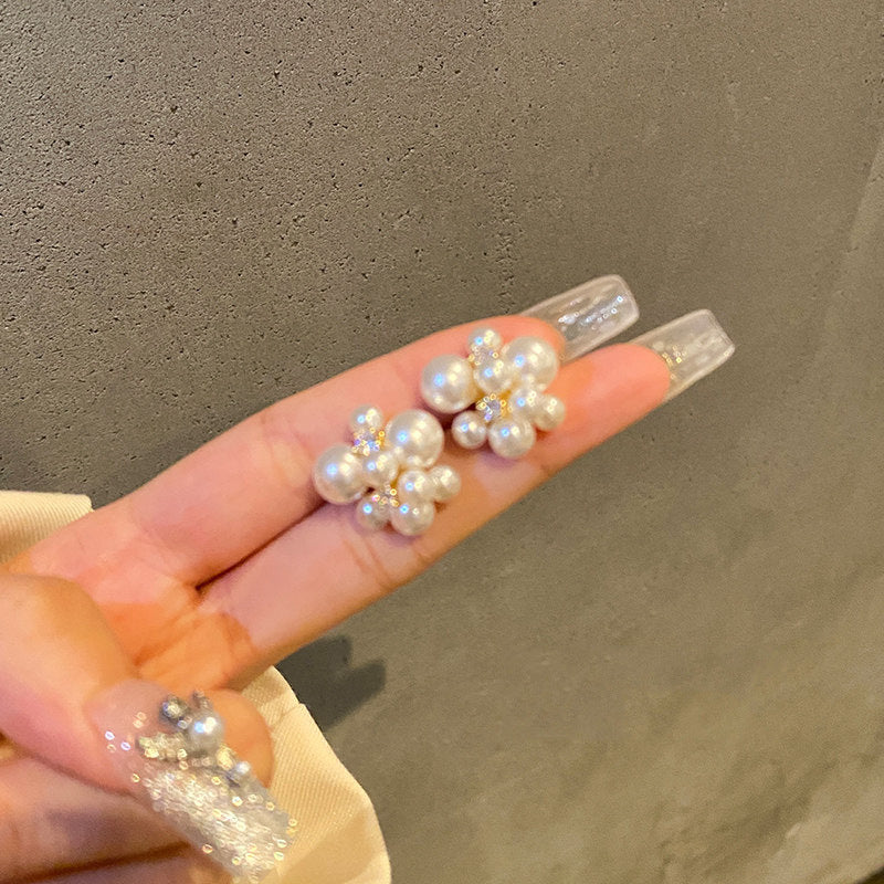 S925珍珠簡約耳釘－商品主圖｜https://igowo.tw/