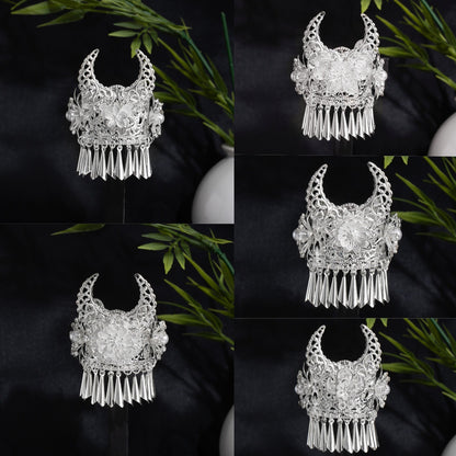 珍珠花朵流蘇鏤空飾品－商品主圖｜https://igowo.tw/