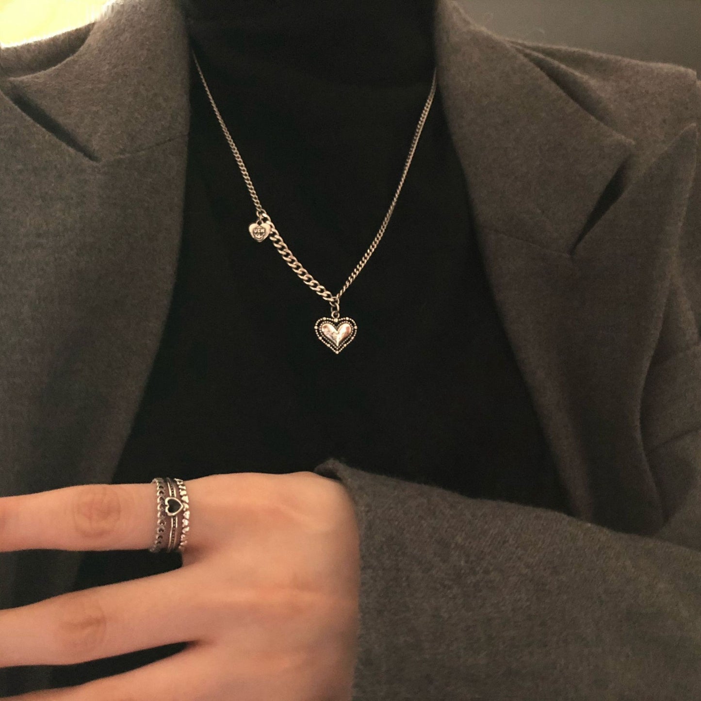 S925復古簡約項鍊－項鍊款細節｜https://igowo.tw/