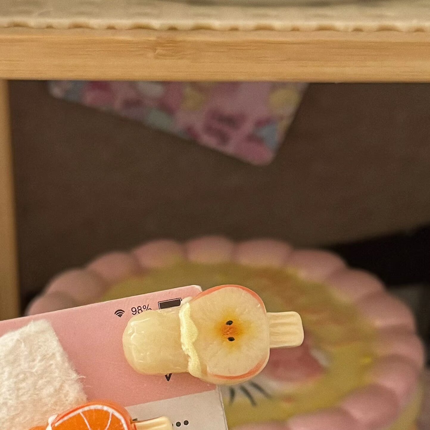粉色草莓髮夾