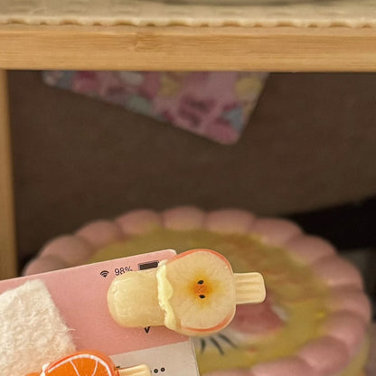粉色草莓髮夾