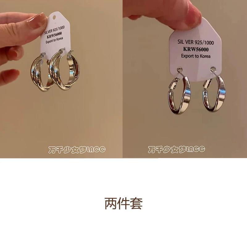 素圈誇張耳扣