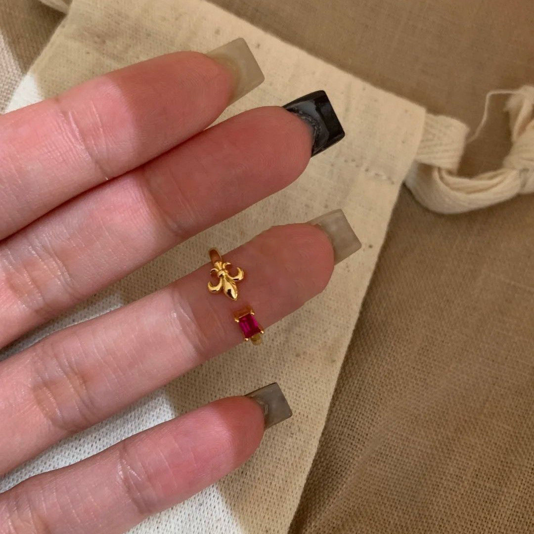 紅色復古戒指－商品主圖｜https://igowo.tw/