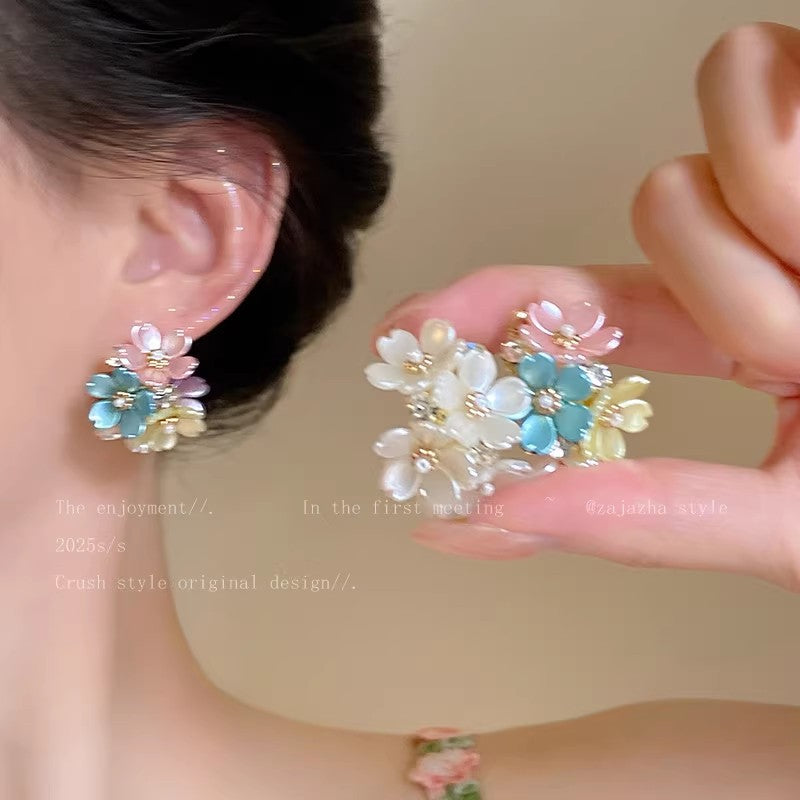 繽紛花朵耳環－商品主圖｜https://igowo.tw/