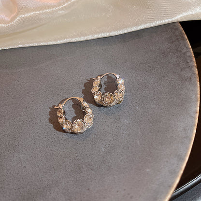 鑲鑽U形耳扣