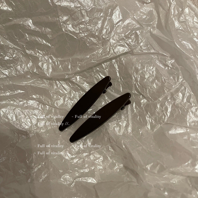 黑色金屬一字髮夾