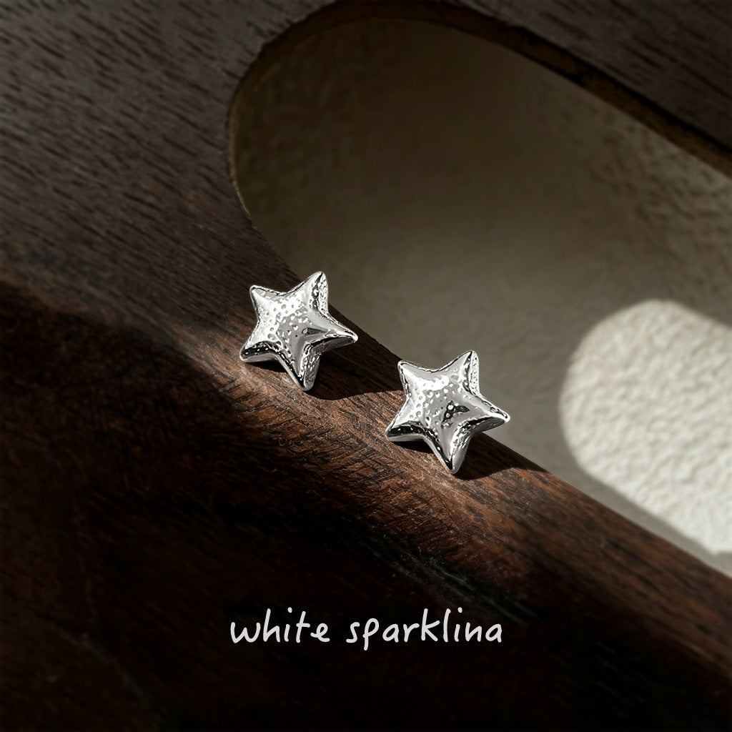 星星簡約耳釘－商品主圖｜https://igowo.tw/