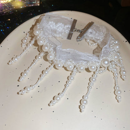 珍珠流蘇復古項鍊