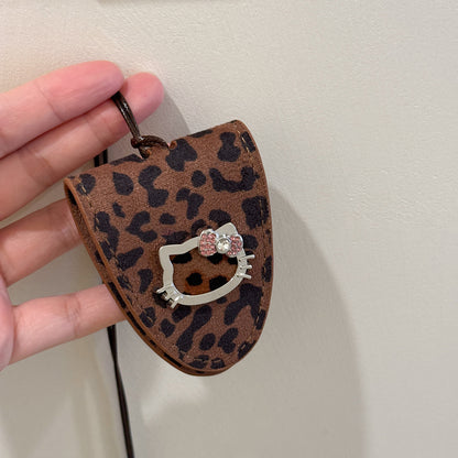 皮革貓咪磁吸項鍊