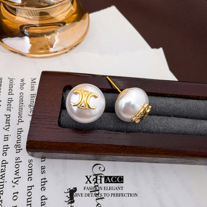 珍珠簡約耳釘－商品主圖｜https://igowo.tw/