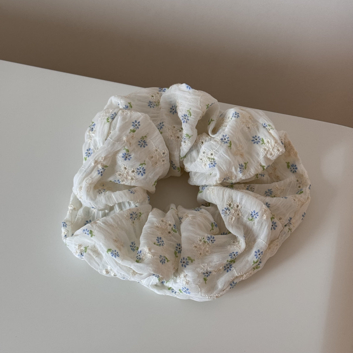 碎花格紋刺繡髮箍