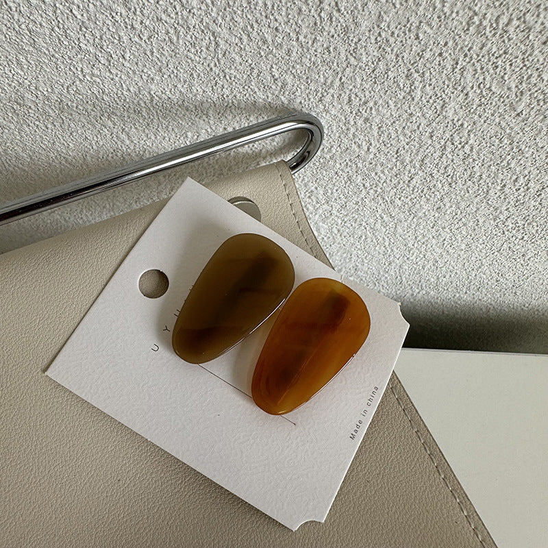 醋酸板材方形鏤空髮夾