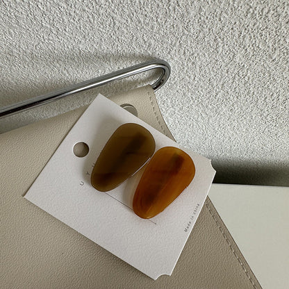 醋酸板材方形鏤空髮夾